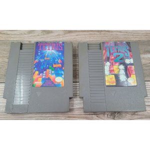 NES Tetris Bundle with Tetris 1 and Tetris 2 both tested and in Good condition